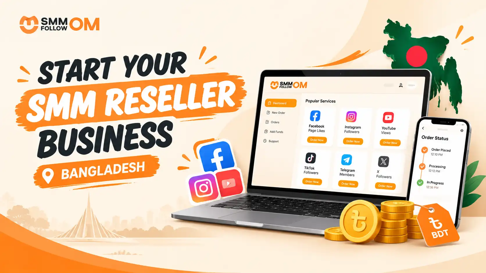 How to Start an SMM Reseller Business in Bangladesh?